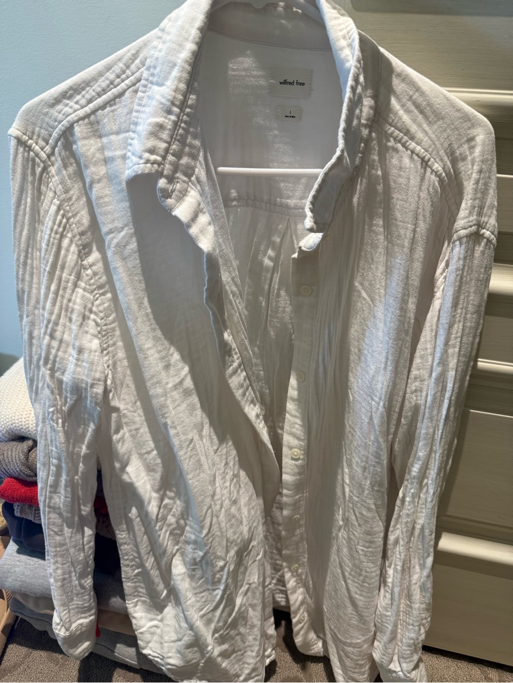 Wilfred White Button-Down Shirt
